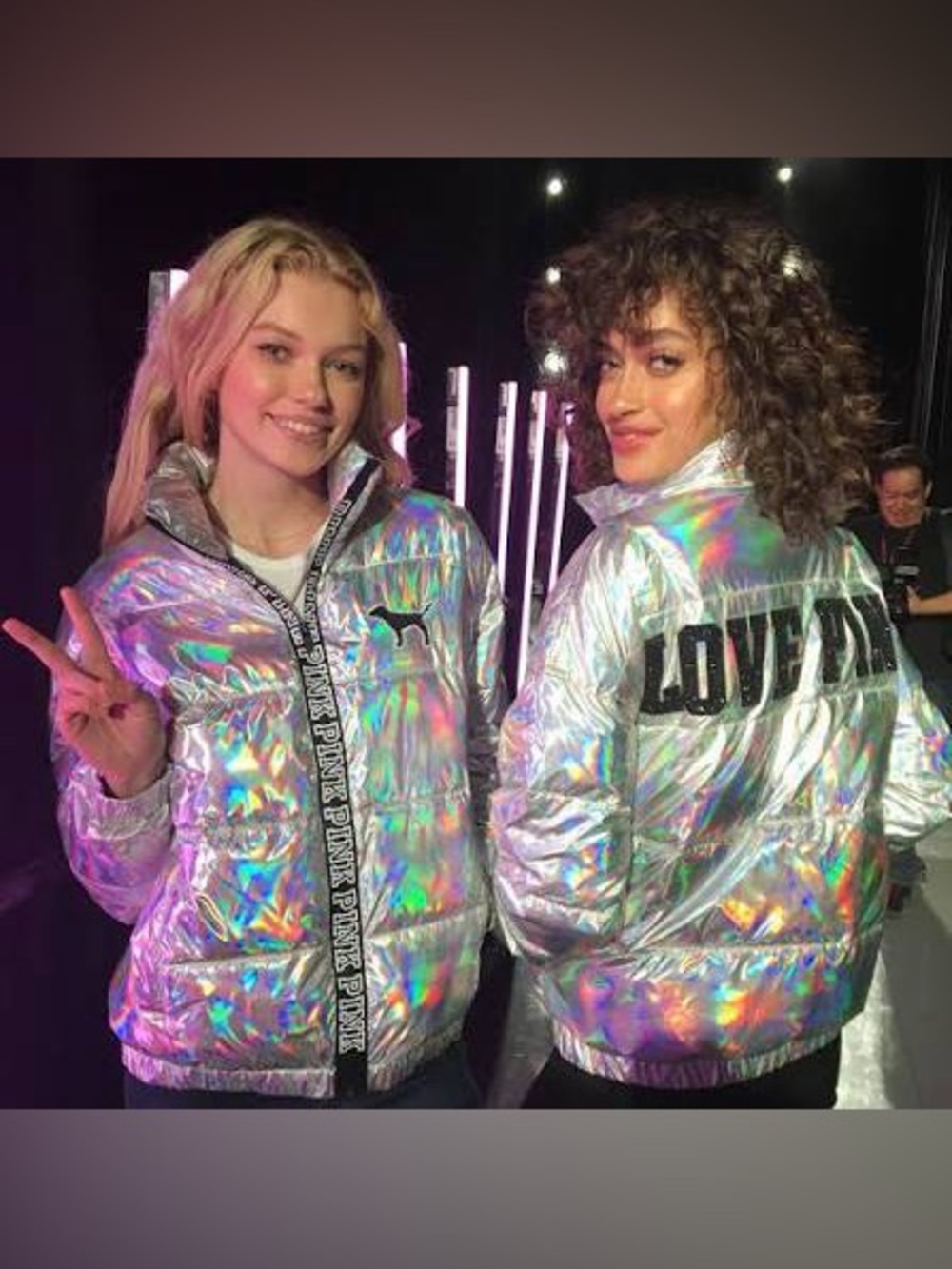 PINK Limited Release 003 - Holographic Puffy Jacket